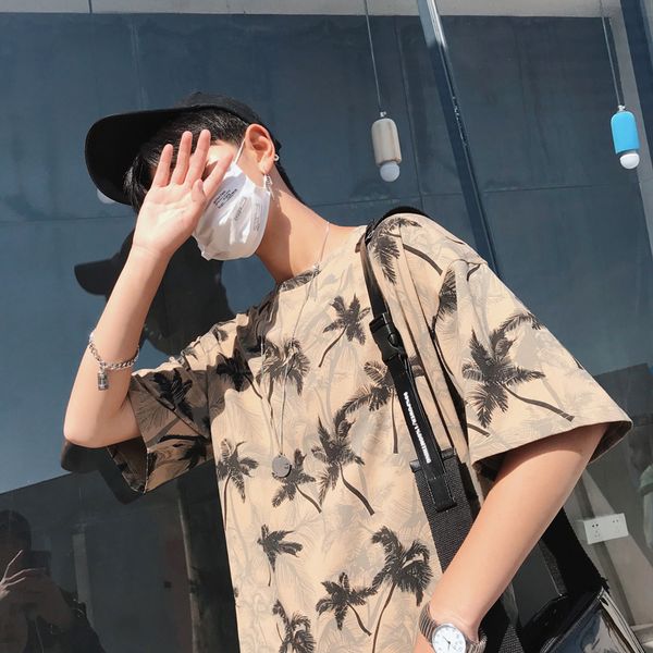 summer t shirt men fashion printed casual short-sleeved t-shirt man streetwear hip-hop loose tshirt trend wild hawaii male, White;black
summer t shirt men fashion printed casual short-sleeved t-shirt man streetwear hip-hop loose tshirt trend wild hawaii male, White;black