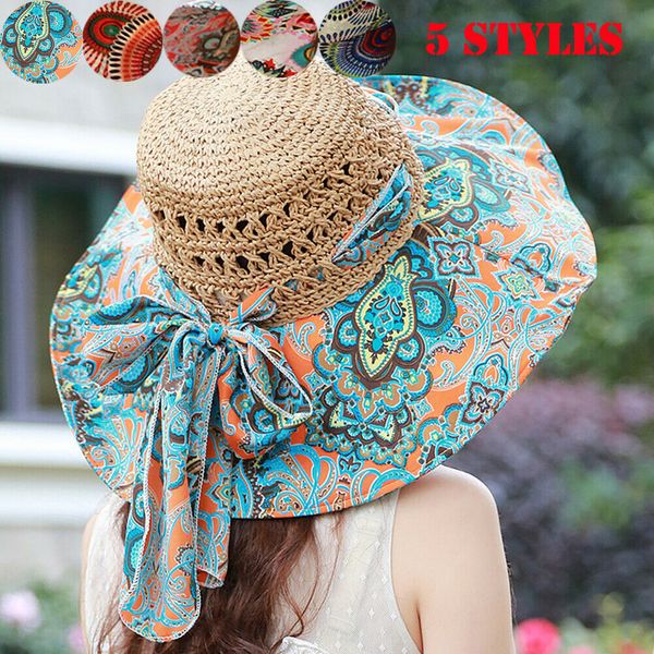women summer fashion floppy straw hat ladies girls wide brim beach hats sun foldable bucket accesories, Blue;gray
women summer fashion floppy straw hat ladies girls wide brim beach hats sun foldable bucket accesories, Blue;gray