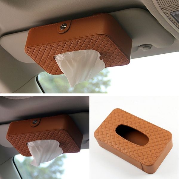 car sun visor hanger tissue box paper tissue bag with 83g tissue box