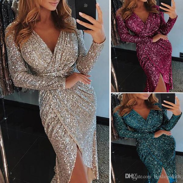 designer women party dresses sequins slim elegant evening formal dresses long sleeved dark v-neck fashion women prom dresses, White;black
designer women party dresses sequins slim elegant evening formal dresses long sleeved dark v-neck fashion women prom dresses, White;black