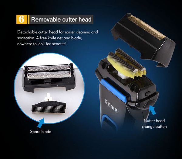 беспроводная электрическая бритва триммер влажных лезвий 8 стрижки поршневой двойной грумер kemei km-2016 qxpgv 
беспроводная электрическая бритва триммер влажных лезвий 8 стрижки поршневой двойной грумер kemei km-2016 qxpgv