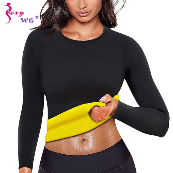 sexywg спорт top йога рубашка запуск жилет женщин неопрена сауна body shaper пояс тренер tracksuit длинным рукавом куртки спортивная одежда
sexywg спорт top йога рубашка запуск жилет женщин неопрена сауна body shaper пояс тренер tracksuit длинным рукавом куртки спортивная одежда
