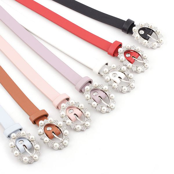 2019 new fashion women's pearl buckle belts diamond narrow thin waist belt female fine brown black waistband strap jeans, Black;brown
2019 new fashion women's pearl buckle belts diamond narrow thin waist belt female fine brown black waistband strap jeans, Black;brown