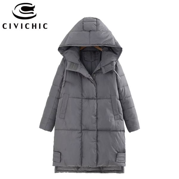 civichic winter women new hooded parka korea style warm coat street outer wear irregular split hem female mid long clothing dc22, Black
civichic winter women new hooded parka korea style warm coat street outer wear irregular split hem female mid long clothing dc22, Black