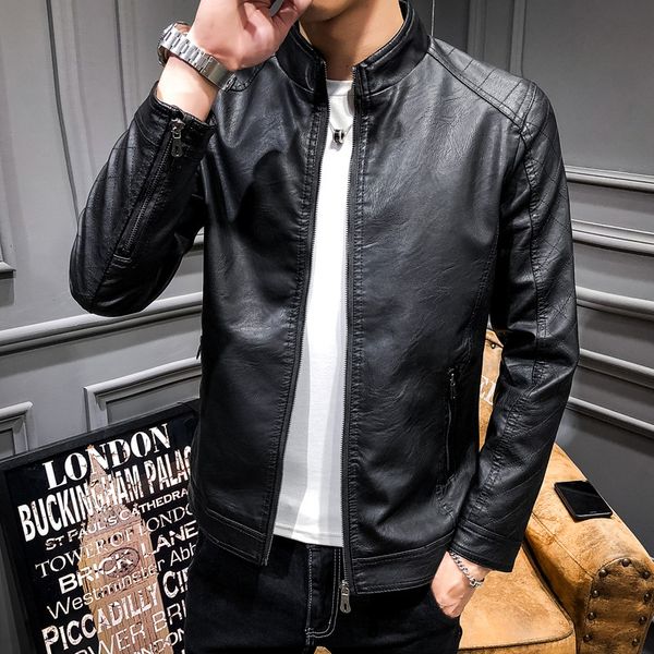 2019 новый стиль осень кожаного пальто's slim fit корейский стиль молодых людей локомотив тенденция вскользь pu пальто мужчина кожаного tops, Black
2019 новый стиль осень кожаного пальто's slim fit корейский стиль молодых людей локомотив тенденция вскользь pu пальто мужчина кожаного tops, Black