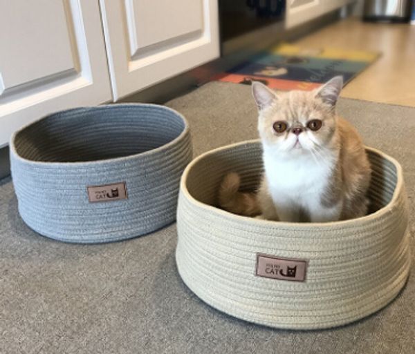 winter round cotton rope cat house scratching board four seasons universal removable non stick wool cat nest dog kennel
winter round cotton rope cat house scratching board four seasons universal removable non stick wool cat nest dog kennel