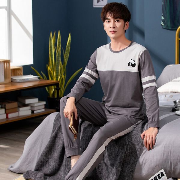 2020 spring korean long sleeve pajama sets for men cotton sleepwear suit nightwear male loungewear pyjamas homewear home clothes, Black;brown
2020 spring korean long sleeve pajama sets for men cotton sleepwear suit nightwear male loungewear pyjamas homewear home clothes, Black;brown