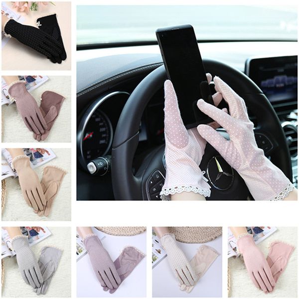 summer women sun-proof gloves thin anti-uv glove with lace stretch touch screen telefingers gloves outdoor bicycling mittens 20 colors, White
summer women sun-proof gloves thin anti-uv glove with lace stretch touch screen telefingers gloves outdoor bicycling mittens 20 colors, White