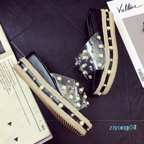 new fashion women summer rhinestone sequins sandals roman wedges casual beach shoes casual floral princess sandals women z07, Black 
new fashion women summer rhinestone sequins sandals roman wedges casual beach shoes casual floral princess sandals women z07, Black