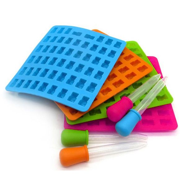53 holes cavities gummy bears soft chocolate silicone ice cube tray mold droppers sweet candy molds kitchen supplies
53 holes cavities gummy bears soft chocolate silicone ice cube tray mold droppers sweet candy molds kitchen supplies