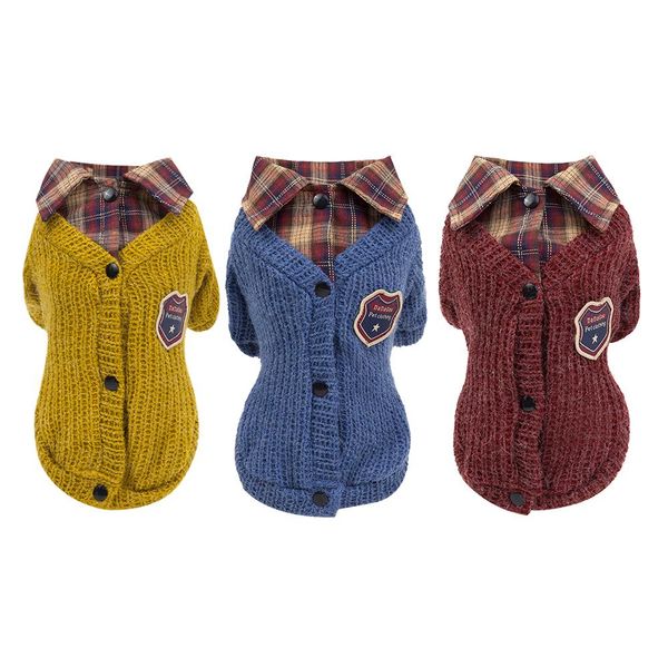 dogs cats soft cotton clothes fashion knitted wool badge beautiful personality pet lovely lapel sweater pet supplies
dogs cats soft cotton clothes fashion knitted wool badge beautiful personality pet lovely lapel sweater pet supplies