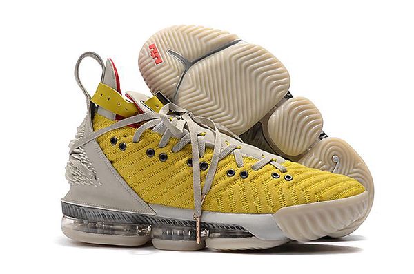2019 new lebron 16 hfr bright citron basketball shoes sending with box, Black