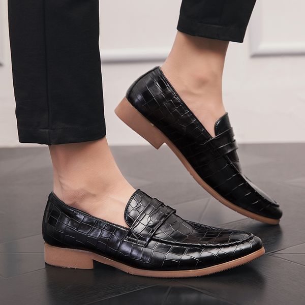 men shoes 2020 new pu leather men's flat oxford casual shoes business dress flats loafers zapatos hombre, Black
men shoes 2020 new pu leather men's flat oxford casual shoes business dress flats loafers zapatos hombre, Black
