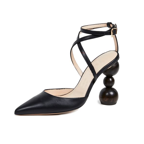 fashion designer sandals women les chaussures camil sandals wooden round heel pump genuine leather sole wedding dress party shoes sz us 9, Black
fashion designer sandals women les chaussures camil sandals wooden round heel pump genuine leather sole wedding dress party shoes sz us 9, Black