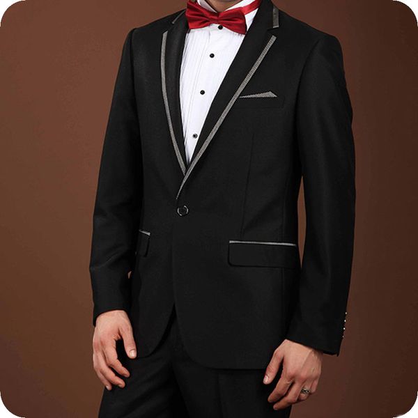 italian black man suits for wedding groom tuxedo notched lapel man blazer groomsmen suit 2piece custom made costume homme terno masculino, Black;gray
italian black man suits for wedding groom tuxedo notched lapel man blazer groomsmen suit 2piece custom made costume homme terno masculino, Black;gray