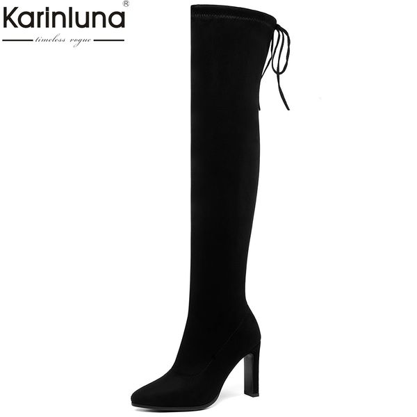 women's big size 34-43 over the knee boots stretch sock shoes women long boots thin high heels party woman, Black
women's big size 34-43 over the knee boots stretch sock shoes women long boots thin high heels party woman, Black