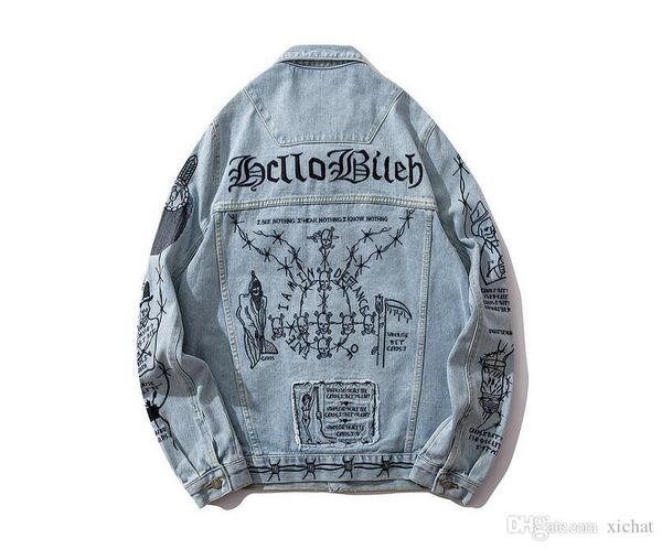 fashion mens embroidery denim jackets designer european and american style streetwear distressed motorcycle biker jeans jacket coat tkpa, Black;brown
fashion mens embroidery denim jackets designer european and american style streetwear distressed motorcycle biker jeans jacket coat tkpa, Black;brown