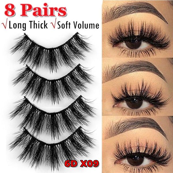 8 pairs/set 6d soft mink false eyelashes fake lashes reusable thick long eyelashes eye makeup extension beauty tools 11 styles
8 pairs/set 6d soft mink false eyelashes fake lashes reusable thick long eyelashes eye makeup extension beauty tools 11 styles