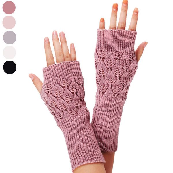 new 1pc winter fingerless gloves warm knitted hollow long section leaves high elastic knitted glove, Blue;gray
new 1pc winter fingerless gloves warm knitted hollow long section leaves high elastic knitted glove, Blue;gray