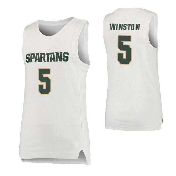 cassius winston stitched youth michigan state spartans kyle ahrens xavier tillman aaron henry college basketball jersey green white, Black
cassius winston stitched youth michigan state spartans kyle ahrens xavier tillman aaron henry college basketball jersey green white, Black