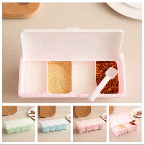 kitchen tools 4 cells useful multi-functional seasoning box condiment storage bottle container rack spice jar holder home tools
kitchen tools 4 cells useful multi-functional seasoning box condiment storage bottle container rack spice jar holder home tools