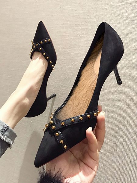 heel shoes women red black autumn and winter new wild rivet fashion office lady party high heel fur warm women's shoes
heel shoes women red black autumn and winter new wild rivet fashion office lady party high heel fur warm women's shoes