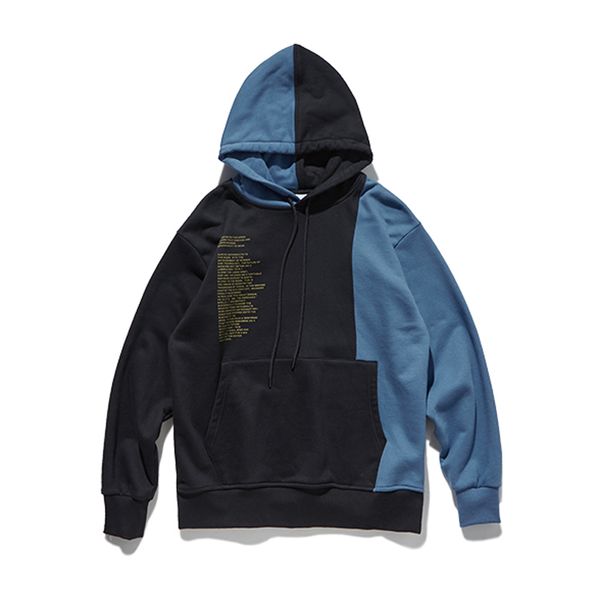 2019 men hooded oversized hoodies print color block patchwork hip hop mens hoodies hipster punk rock hoodie pullover, Black
2019 men hooded oversized hoodies print color block patchwork hip hop mens hoodies hipster punk rock hoodie pullover, Black