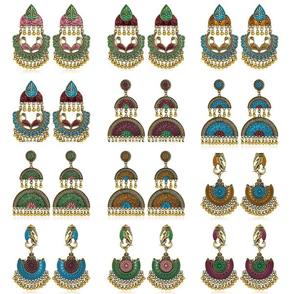 fashion- ethnic vintage geometric dangle earrings for women female gold flowers drop earrings party holiday jewelry accessories, Silver
fashion- ethnic vintage geometric dangle earrings for women female gold flowers drop earrings party holiday jewelry accessories, Silver