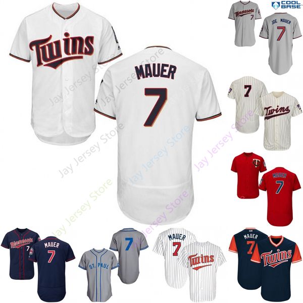 Custom Minnesota 7 Joe Mauer Jersey Twins Jerseys Cool Base Flexbase White Black Red Grey Home Away Men Women Youth All Stitched
Custom Minnesota 7 Joe Mauer Jersey Twins Jerseys Cool Base Flexbase White Black Red Grey Home Away Men Women Youth All Stitched