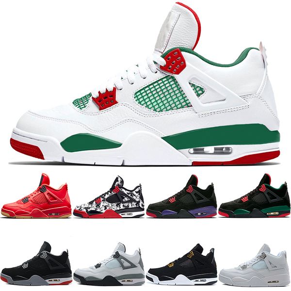 Designer Men 4 4s Basketball Shoes Pure Money NRG Black White Raptors Bred Tattoo Singles Day Sports Trainers Sneakers size 8-13 Wholesale
Designer Men 4 4s Basketball Shoes Pure Money NRG Black White Raptors Bred Tattoo Singles Day Sports Trainers Sneakers size 8-13 Wholesale