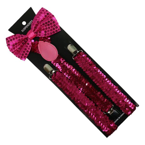 suspender bow tie set outfits sequins solid adjustable garter belt party decor stage prop, Black;white
suspender bow tie set outfits sequins solid adjustable garter belt party decor stage prop, Black;white