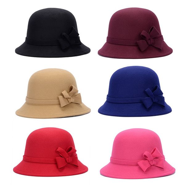 new fashion autumn winter england style vintage woman hat bowknot wool bucket hat, Blue;gray
new fashion autumn winter england style vintage woman hat bowknot wool bucket hat, Blue;gray