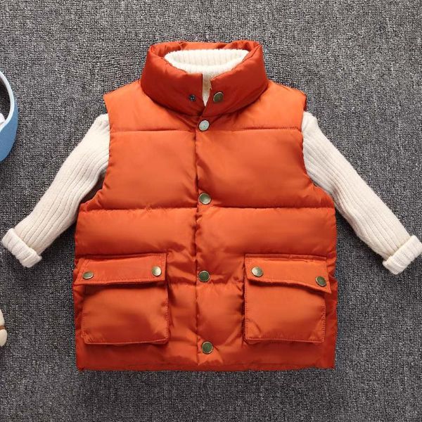 winter warm coat baby girls boys kids warm thick jacket kids children's hooded sleeveless solid cotton padded clothes, Blue;gray
winter warm coat baby girls boys kids warm thick jacket kids children's hooded sleeveless solid cotton padded clothes, Blue;gray