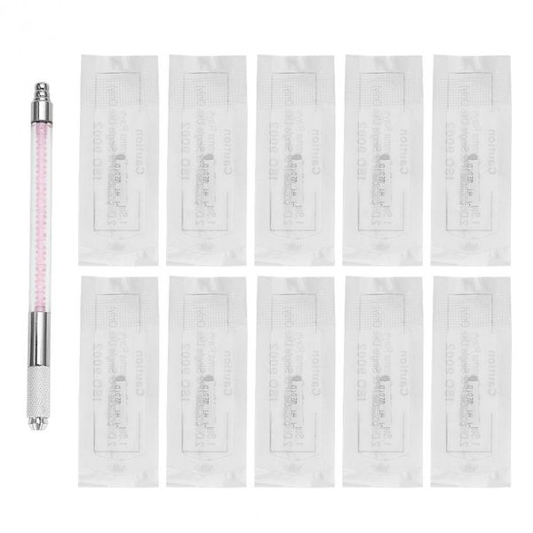eyebrow microblading tattoo pen permanent makeup practice kit stainless steel manual lip liner pen with 10pcs 18u tattoo neddle
eyebrow microblading tattoo pen permanent makeup practice kit stainless steel manual lip liner pen with 10pcs 18u tattoo neddle