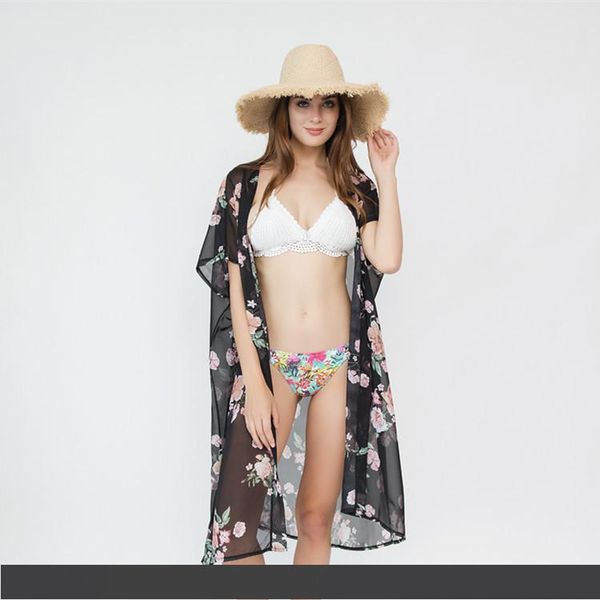 2018 selling new women's high-end shawl, fresh flower pattern, beach vacation blouse, sun screen cardigan designer scarf, Blue;gray
2018 selling new women's high-end shawl, fresh flower pattern, beach vacation blouse, sun screen cardigan designer scarf, Blue;gray