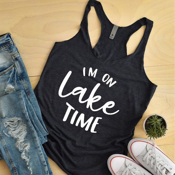 im on lake time tank women tri-blend racerback tumblr tank summer sleeveless slogan black gym workout clothing shirt, White
im on lake time tank women tri-blend racerback tumblr tank summer sleeveless slogan black gym workout clothing shirt, White