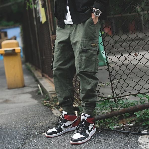 hip hip streetwear men's camouflage joggers pants 2019 men ribbons cotton cargo pant trousers elastic waist harem pant men, Black
hip hip streetwear men's camouflage joggers pants 2019 men ribbons cotton cargo pant trousers elastic waist harem pant men, Black