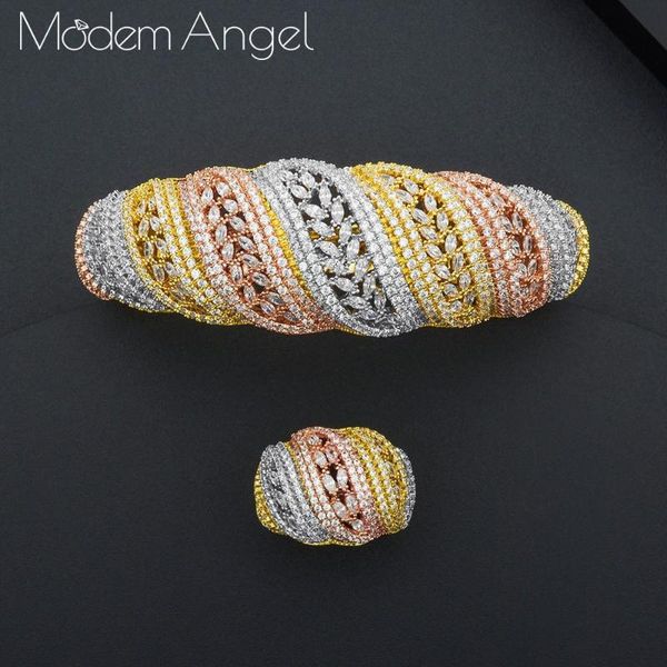 modemangel square 2pcs bangle ring set for women full micro cubic zircon pave party wedding saudi arabic dubai jewelry, Silver
modemangel square 2pcs bangle ring set for women full micro cubic zircon pave party wedding saudi arabic dubai jewelry, Silver