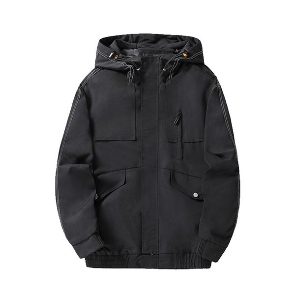 men casual for autumn&winter letter printed jackets long sleeve hoodies zipper outcoat patchwork rainproof windbreaker oversize, Black;brown
men casual for autumn&winter letter printed jackets long sleeve hoodies zipper outcoat patchwork rainproof windbreaker oversize, Black;brown