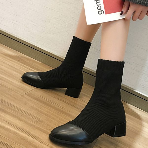 2019 new ankle boots women fashion slip on stretch sock boots autumn winter beige black women casual shoes ladies
2019 new ankle boots women fashion slip on stretch sock boots autumn winter beige black women casual shoes ladies