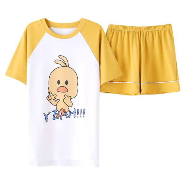 patchwork cute duck new summer pajamas women cotton pajama set short sleeve elastic waist sleepwear lounge pyjamas yellow s93231, Blue;gray
patchwork cute duck new summer pajamas women cotton pajama set short sleeve elastic waist sleepwear lounge pyjamas yellow s93231, Blue;gray