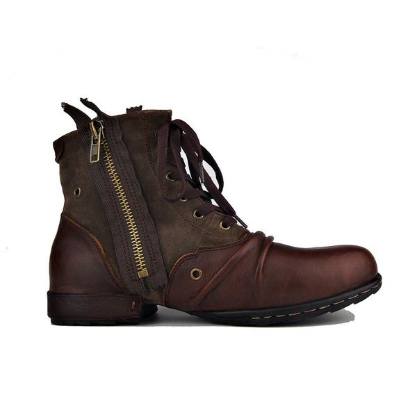 wild man handmade customized genuine leather zipper cowboy boots comfortable motorcycles ankle boots, Black
wild man handmade customized genuine leather zipper cowboy boots comfortable motorcycles ankle boots, Black