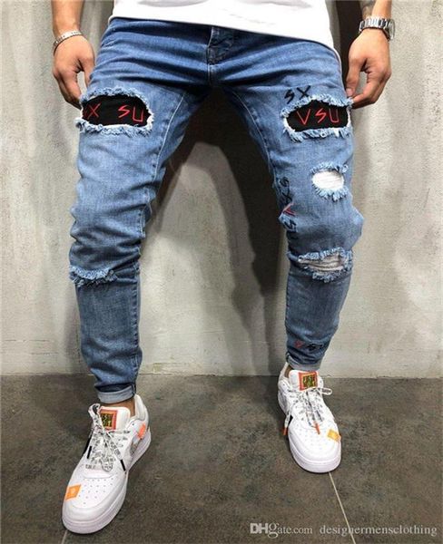 hole jeans summer spring skinny embroidery letter blue pencil pants hiphop street jeans mens designer washed
hole jeans summer spring skinny embroidery letter blue pencil pants hiphop street jeans mens designer washed
