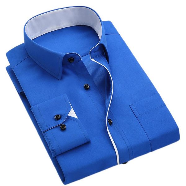men winter long sleeve solid color turn down collar pocket buttons warm quality 100% cotton casual shirts for men comfortable, White;black
men winter long sleeve solid color turn down collar pocket buttons warm quality 100% cotton casual shirts for men comfortable, White;black