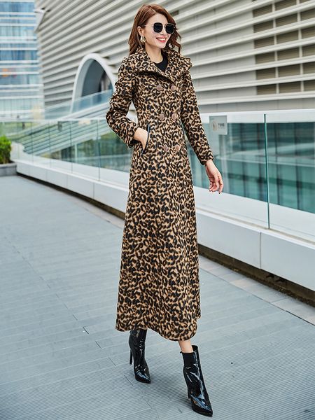 2019 winter rough tweed coat women keep warm leopard print woolen overcoat woman long coat, Black
2019 winter rough tweed coat women keep warm leopard print woolen overcoat woman long coat, Black
