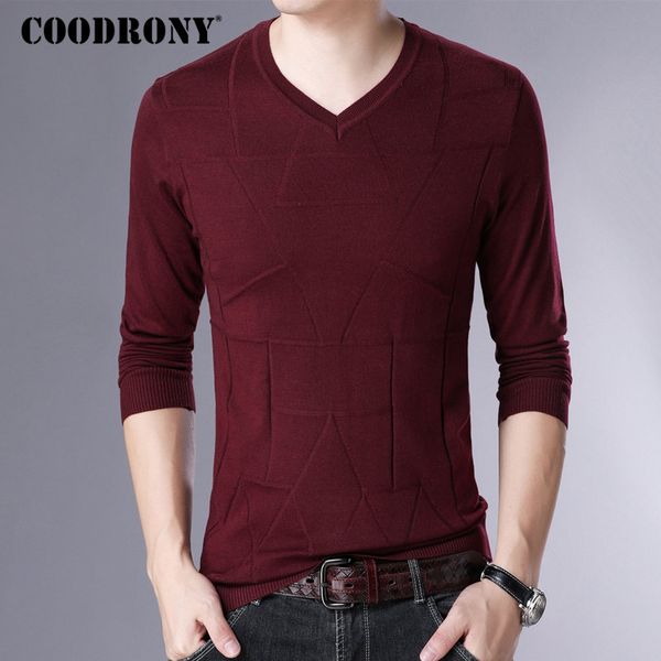 coodrony brand sweater men streetwear casual v-neck pullover men slim fit knitwear pull homme autumn winter wool sweaters 91057, White;black
coodrony brand sweater men streetwear casual v-neck pullover men slim fit knitwear pull homme autumn winter wool sweaters 91057, White;black