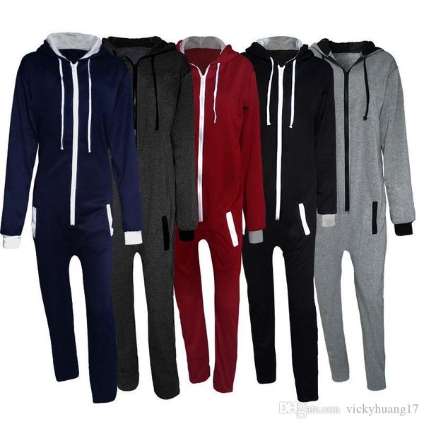 newly autumn men jumpsuit long sleeve hooded playsuit pockets zip up rompers casual tracksuit vk-ing, Gray
newly autumn men jumpsuit long sleeve hooded playsuit pockets zip up rompers casual tracksuit vk-ing, Gray