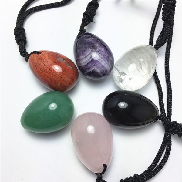 1pcs small natural crystal yoni egg gemstone massage stone drilled with rope chain pelvic floor muscle vaginal exercise other home decor
1pcs small natural crystal yoni egg gemstone massage stone drilled with rope chain pelvic floor muscle vaginal exercise other home decor