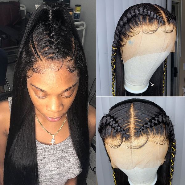 13*6 lace frontal wig pre plucked with baby hair brazilian straight lace front human hair wigs for black women, Black;brown
13*6 lace frontal wig pre plucked with baby hair brazilian straight lace front human hair wigs for black women, Black;brown