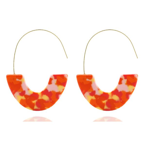 2018 fashion leopard grain tortoise shell big hook acrylic earrings drop earring, Silver
2018 fashion leopard grain tortoise shell big hook acrylic earrings drop earring, Silver